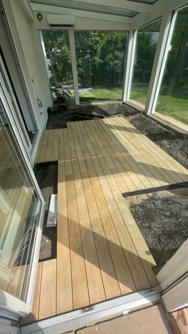 Neues Deck Wintergarten