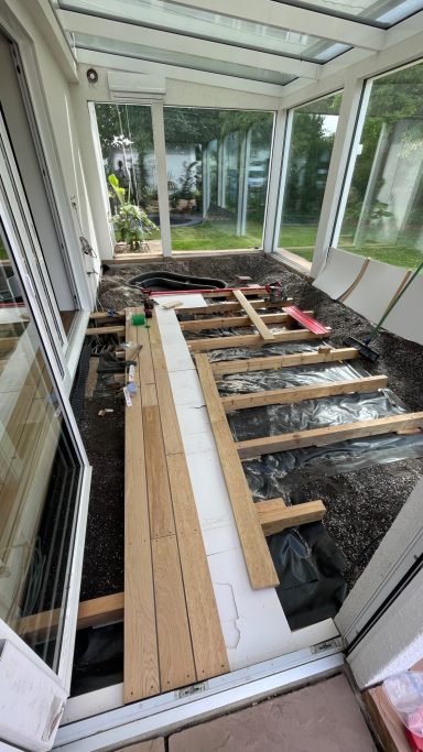 Neues Deck Wintergarten